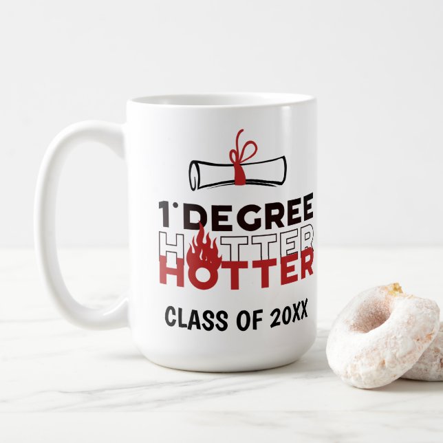 Caneca De Café Graduação de um grau mais quente (Com Donut)