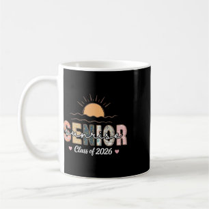 Caneca De Café Graduação dos Seniores Retro Senior Sunrise 2026 d