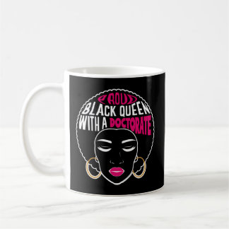 Caneca De Café Graduação E de Doutorado da Rainha Negra