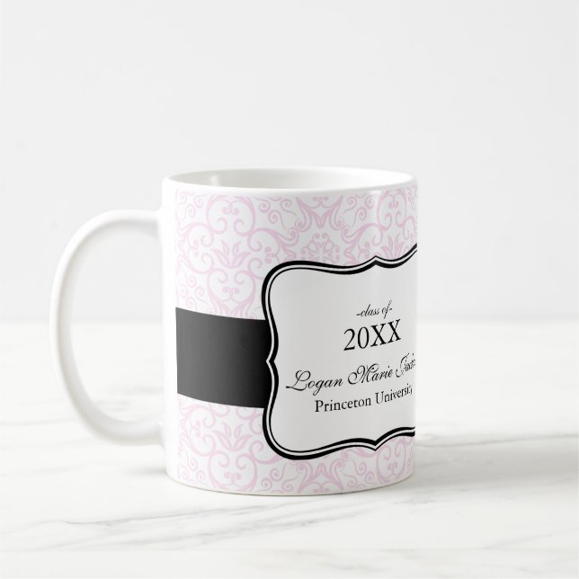 Caneca De Café Graduação Elegante - Mugs de Colagem de Fotos (Esquerda)