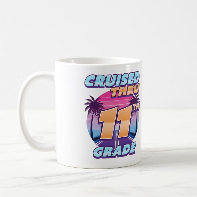 Caneca De Café Graduação em 11 Cruzado (Esquerda)