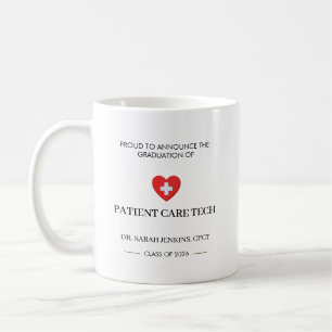 Caneca De Café Graduação em Técnico de Cuidados ao Paciente da Tu