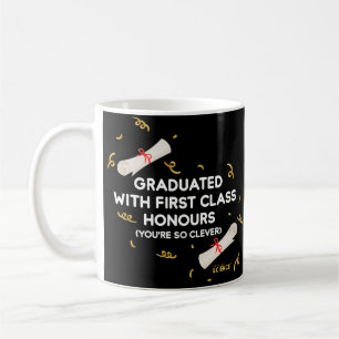 Caneca De Café Graduação: Graduada Com Honras De Primeira Classe