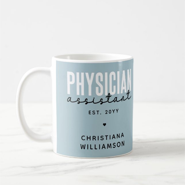Caneca De Café Graduação PA personalizada do Assistente médico (Esquerda)