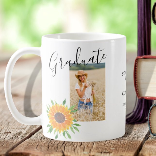 Caneca De Café Graduação personalizada de fotos (Criador carregado)