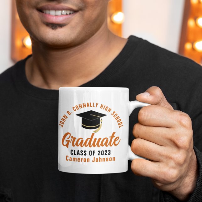 Caneca De Café Graduação Personalizada do Formando de Script Lara (Criador carregado)