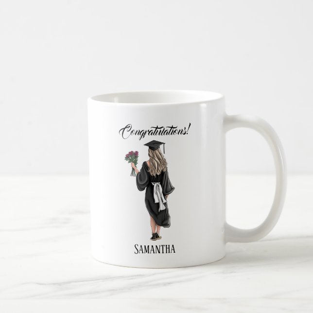 Caneca De Café Graduação Personalizada Por Aquarela (3) (Direita)