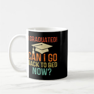 Caneca De Café Graduação Retro Posso Voltar Para a Cama Agora Fac