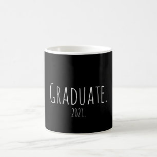 Caneca De Café Graduação Simples Mínima do Formando 2021
