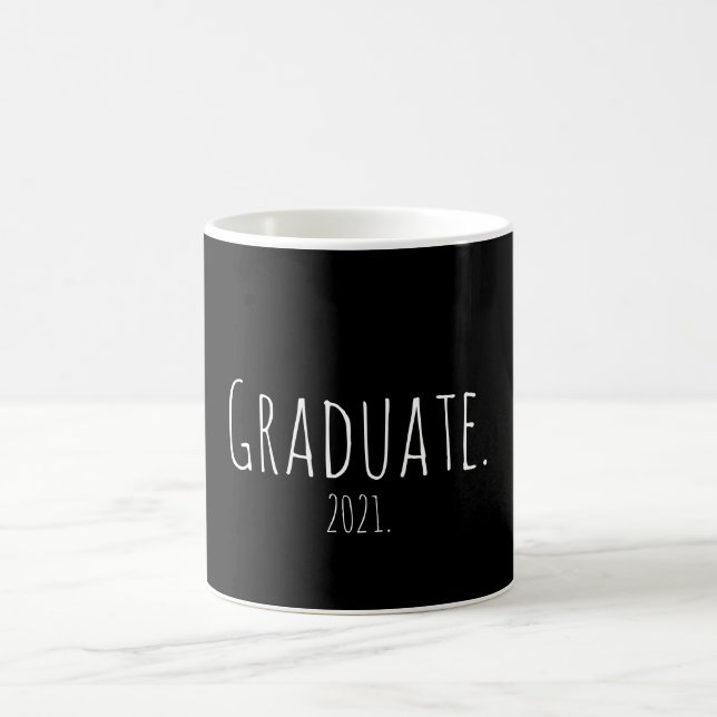 Caneca De Café Graduação Simples Mínima do Formando 2021  (Centro)