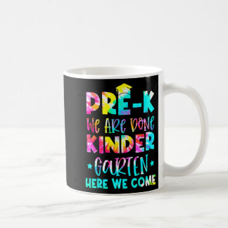 Caneca De Café Graduação Tie Dye Kindergarten Aqui Vamos