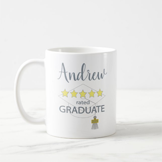 Caneca De Café Graduado com 5 Estrelas (Esquerda)