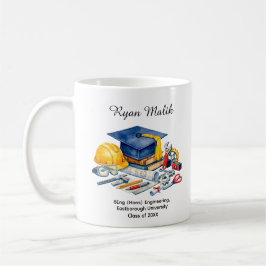 Caneca De Café 🎓Graduado em Engenharia   Nome e Grau Personaliza