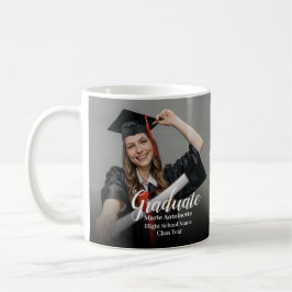 Caneca De Café Graduado no Ensino Médio Graduação Moderna