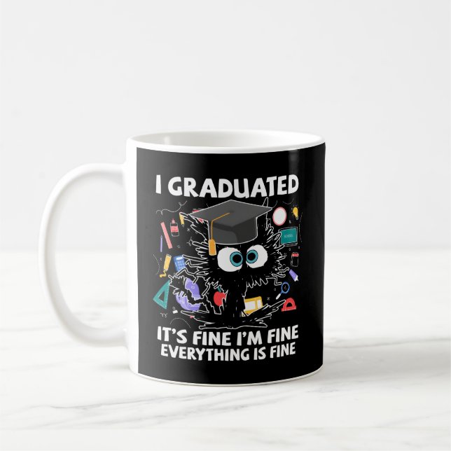 Caneca De Café Graduei-Me Na Classe 2023, Graduado Na Escola De G (Esquerda)
