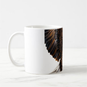 Caneca De Café Gráfica Águia Careca Voadora Majestosa