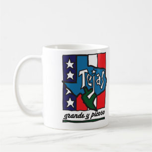 Caneca de café gráfica de "Tejas"