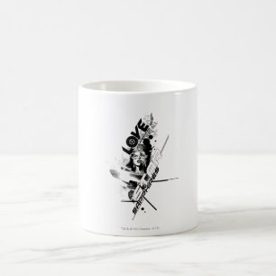 Caneca De Café Gráfico 9 da safira de estrela