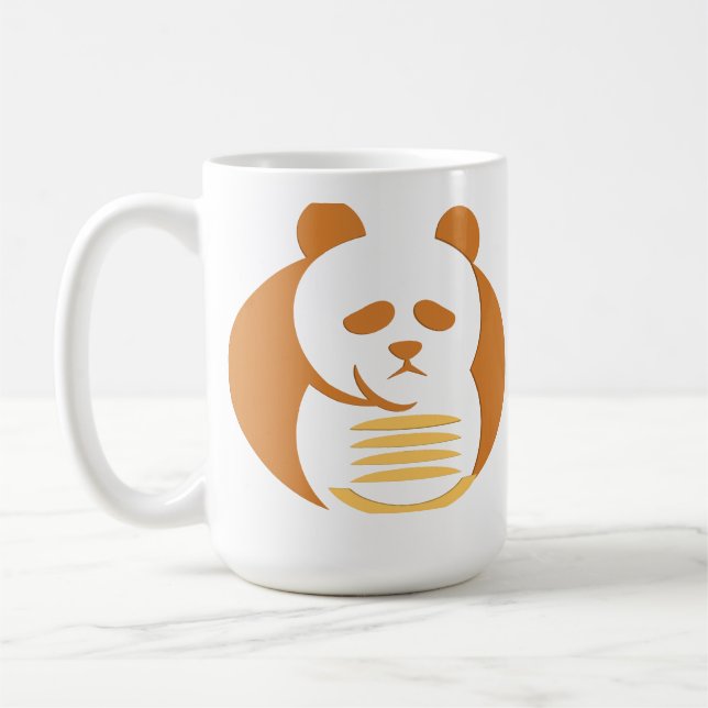 Caneca De Café Gráfico Animal Geométrico Moderno (Esquerda)