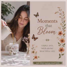 Caneca De Café Gráfico Boho Bloom Sem Limites