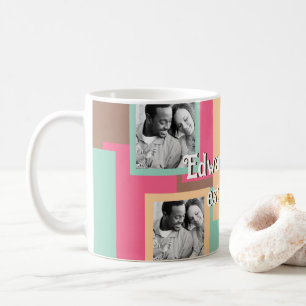 Caneca De Café Gráfico Colorido de Mug da Família Personalizada e