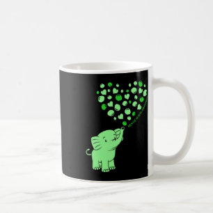 Caneca De Café Gráfico de Apoio aos Corações de Elefante para Con