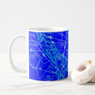 Caneca De Café Gráfico de Aviação