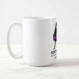 Caneca De Café Gráfico de Baixista Urbano Moderno - Tokyo Edge La