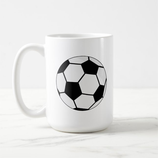 Caneca De Café Gráfico de Bola de Futebol Clássico Fã de Esportes (Esquerda)