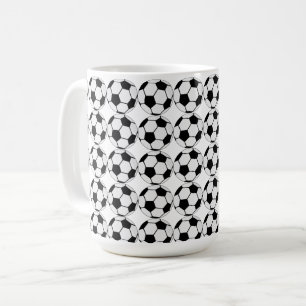 Caneca De Café Gráfico de Bola de Futebol Clássico Fã de Esportes