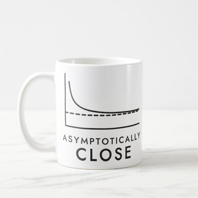 Caneca De Café Gráfico de Cálculo Assintoticamente Próximo (Esquerda)