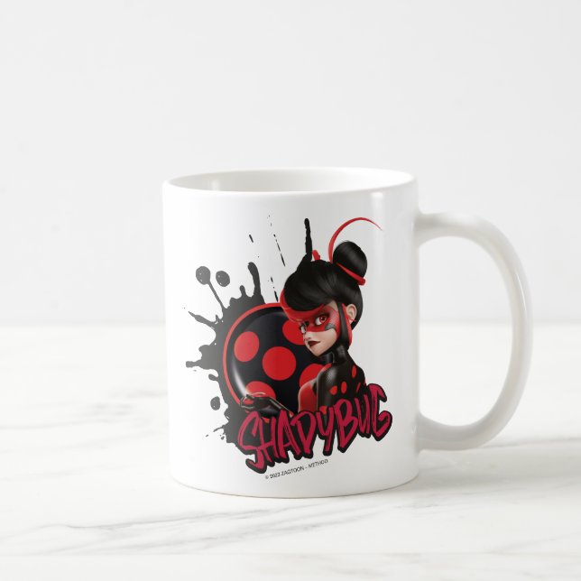 Caneca De Café Gráfico de Caractere Shadybug Reverso Miraculoso (Direita)