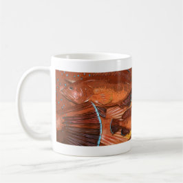 Caneca De Café Gráfico de Fase Vermelha Coney Grouper