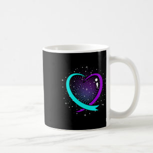 Caneca De Café Gráfico de Feliz Apoio a Coração e Consciência de