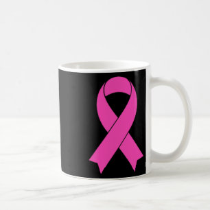 Caneca De Café Gráfico de Fita Rosa de Consciência do Cancer da M