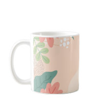 Gráfico de folhas negras em tons de verde e laranj