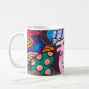 Caneca De Café Gráfico de Kiteart Tradicional Japonês,pipa,samur