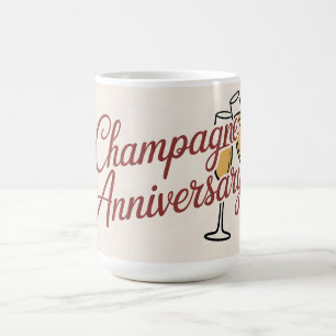 Caneca De Café Gráfico de Roteiro de Celebração de Aniversário de