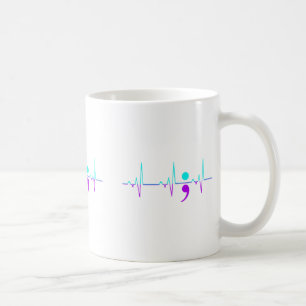 Caneca De Café Gráfico de Suporte a Brisos Felizes para Pulsação
