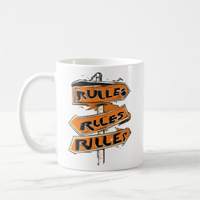 Caneca De Café Gráfico de tendências para regras (Esquerda)