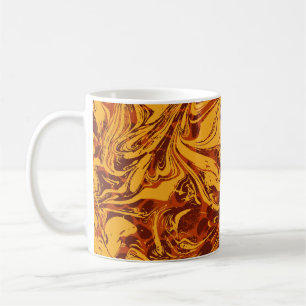 Caneca De Café Gráfico de Textura de Vintage com Grunge de Fundo