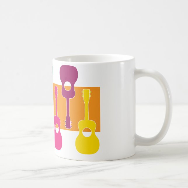 Caneca De Café Gráfico de Uke (Direita)