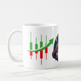 Caneca De Café Gráfico de Velas do Mercado de Ações Trading Unlim