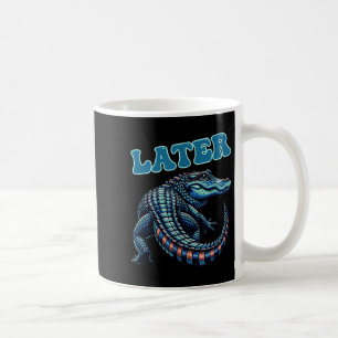 Caneca De Café Gráfico do jacaré do Gator posterior
