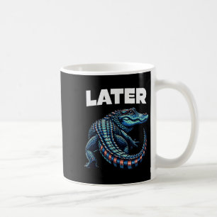 Caneca De Café Gráfico do jacaré do Gator posterior