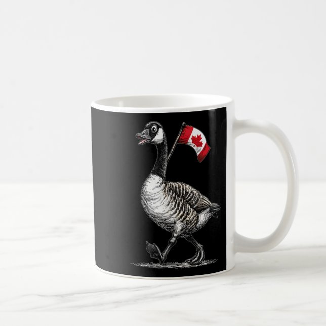 Caneca De Café Gráfico Incrível De Ganso Para Amantes Do Canadá (Direita)