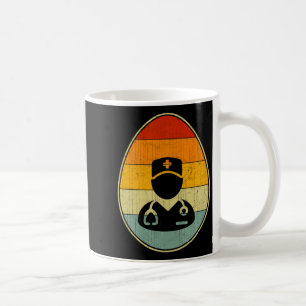 Caneca De Café Gráfico Retro Ovo de Páscoa Divertido Dia de Pásco