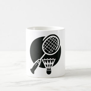 Caneca De Café Gráficos de Badminton