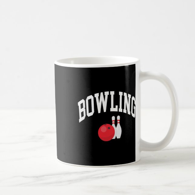 Caneca De Café Gráficos de Jogador de Boliche (Direita)