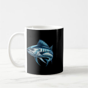 Caneca De Café Gráficos de Pesca Pesca Profunda Wahoo Peixe